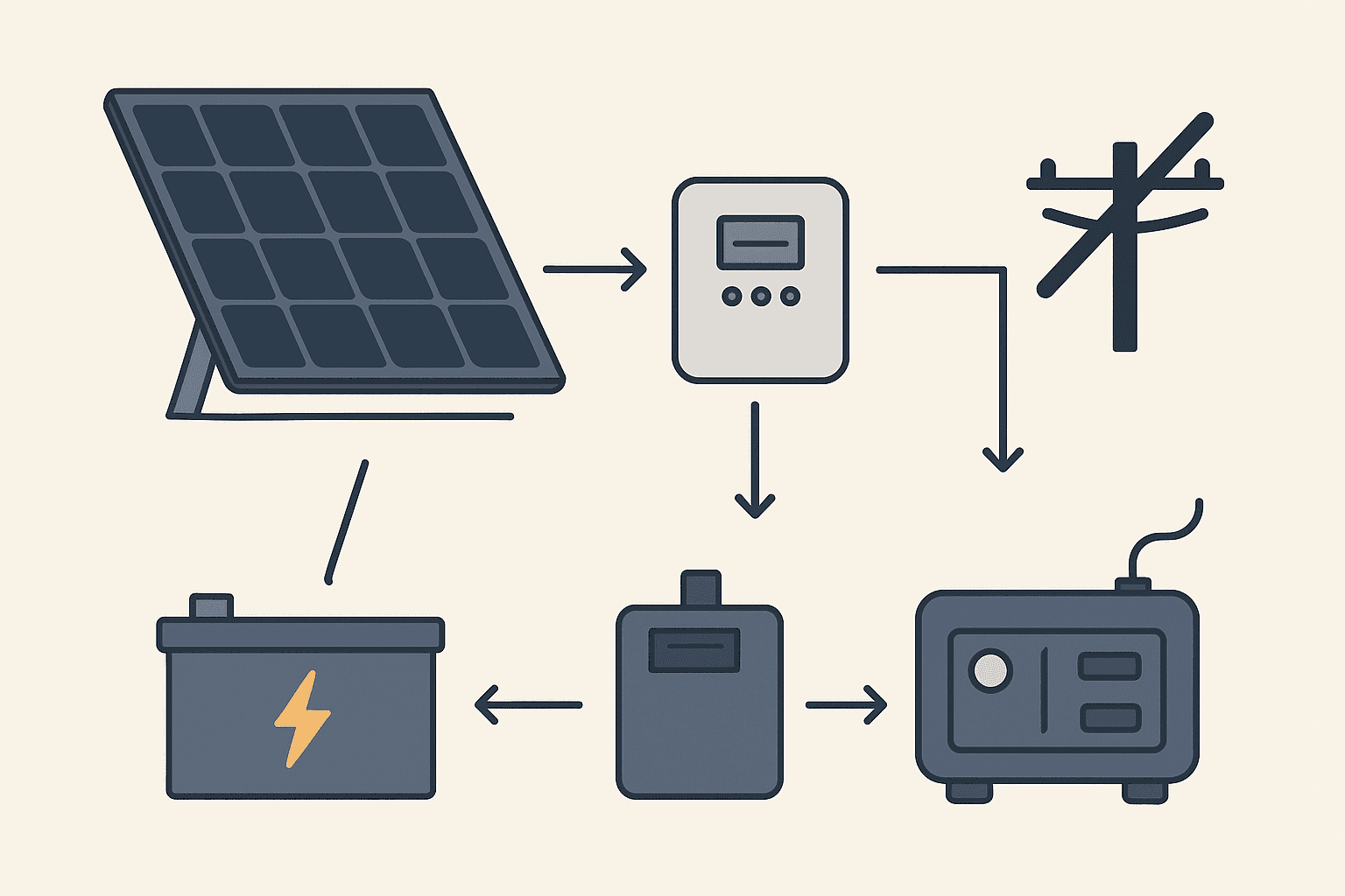 Offgrid energisystem för villa
